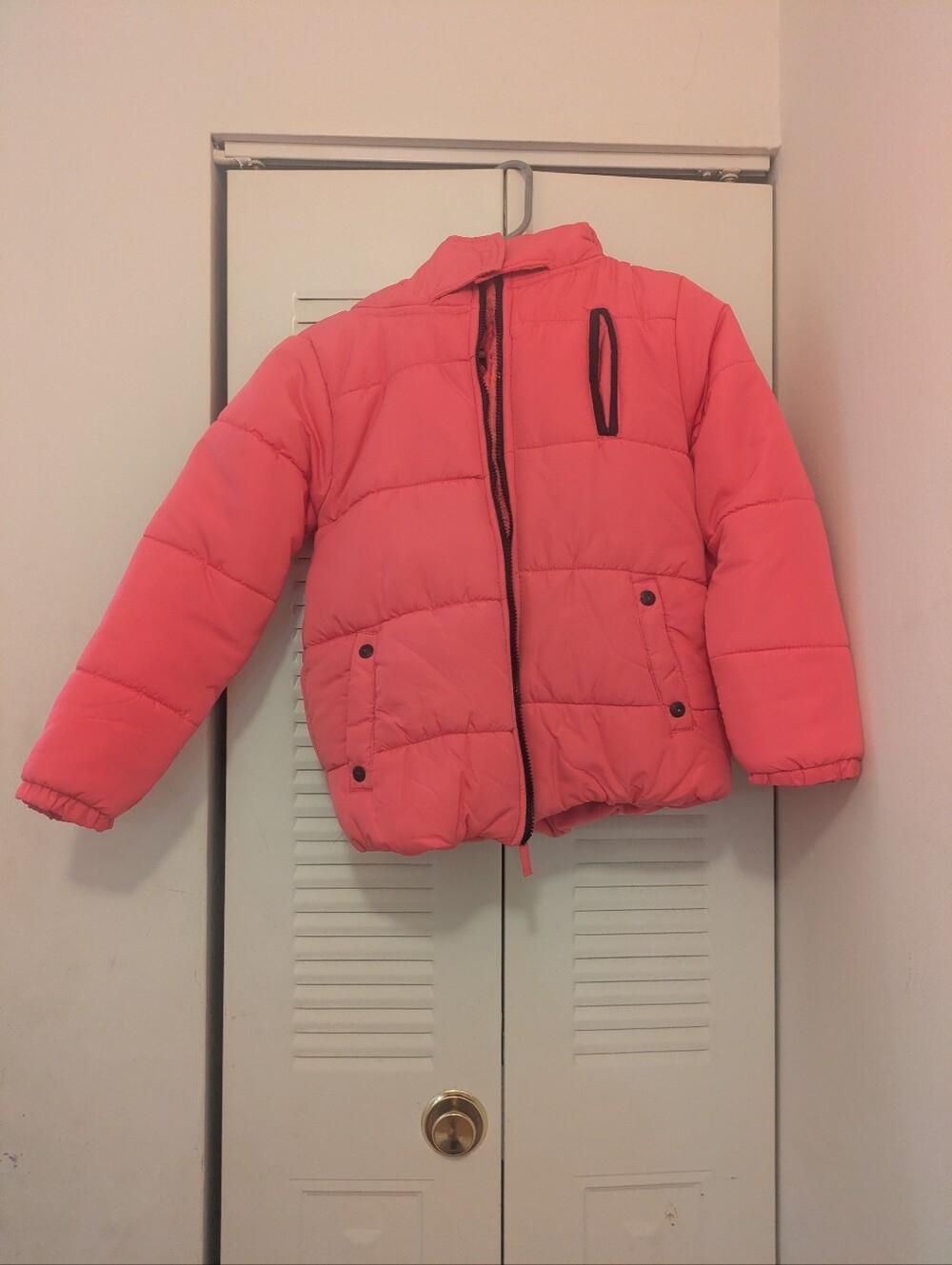 Big kid Side 10/12 wonder nation Coral Pink Puffer Jacket for Kids